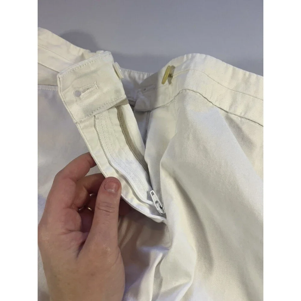 Talbots Perfect Shorts Womens 10 Petite White Cotton Stretch Casual 9" Inseam - Picture 12 of 13